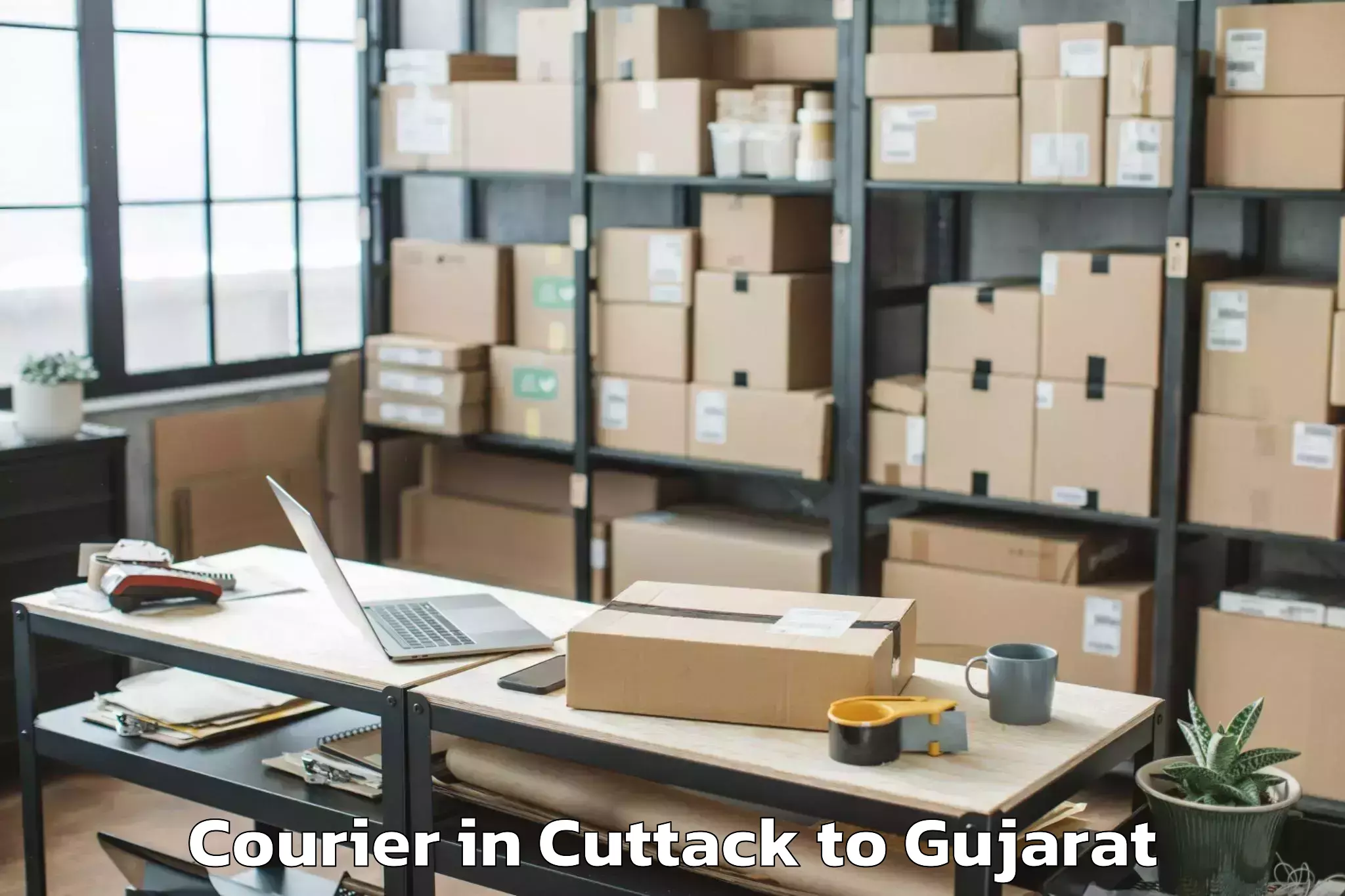 Reliable Cuttack to Patdi Courier